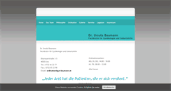 Desktop Screenshot of gyn-baumann.at